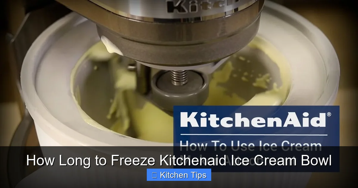 The Golden Rule: How Long to Freeze Your KitchenAid Ice Cream Bowl