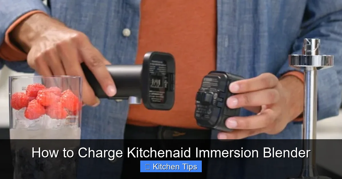 How to Charge Kitchenaid Immersion Blender