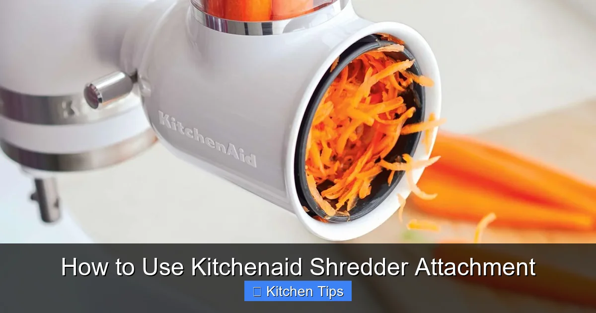 How to Use Kitchenaid Shredder Attachment