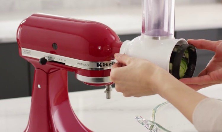 how to use kitchenaid shredder attachment