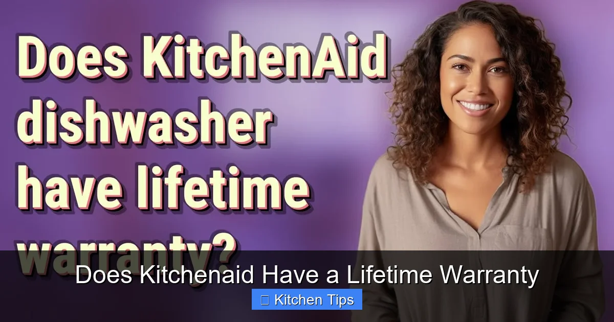 Does Kitchenaid Have a Lifetime Warranty