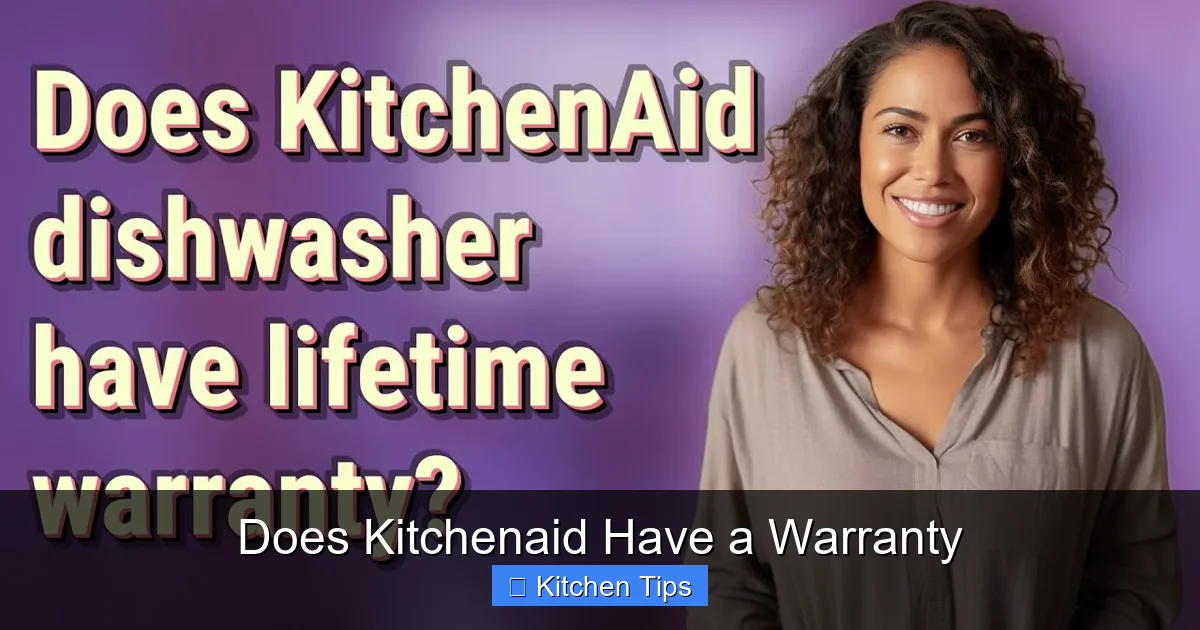 Does Kitchenaid Have a Warranty