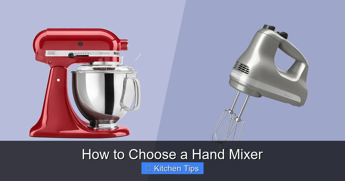 How to Choose a Hand Mixer