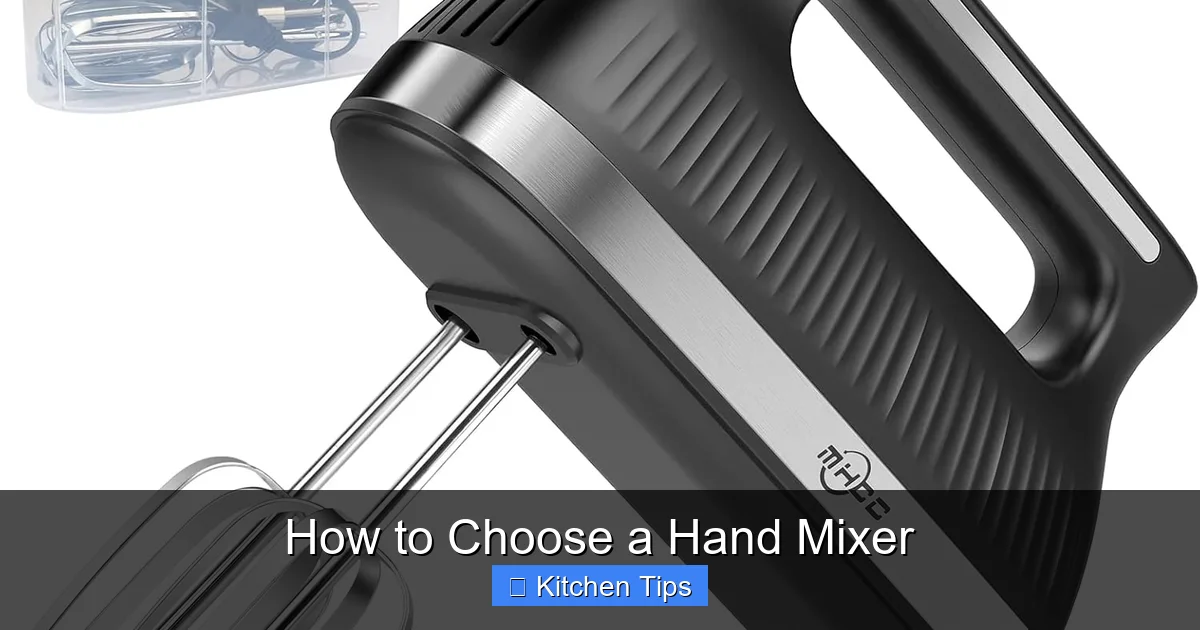 How to Choose a Hand Mixer