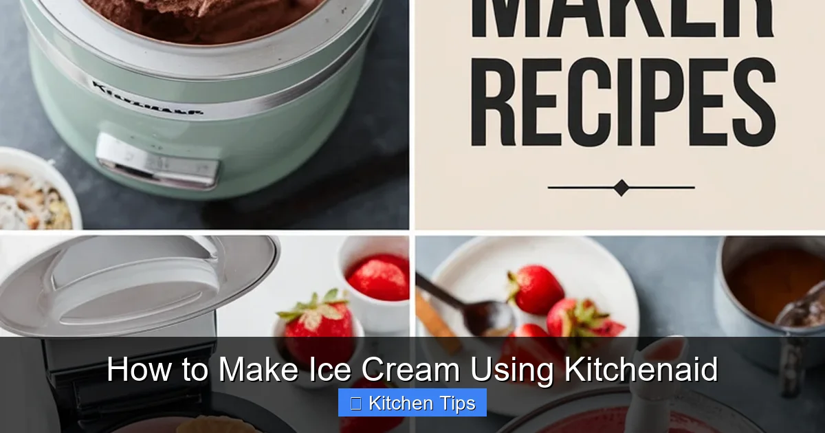 How to Make Ice Cream Using Kitchenaid