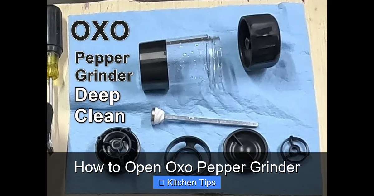 How to Open Oxo Pepper Grinder