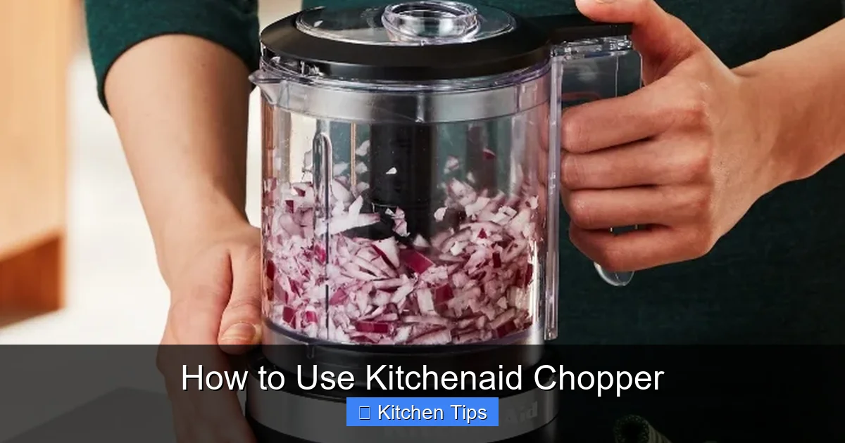 How to Use Kitchenaid Chopper