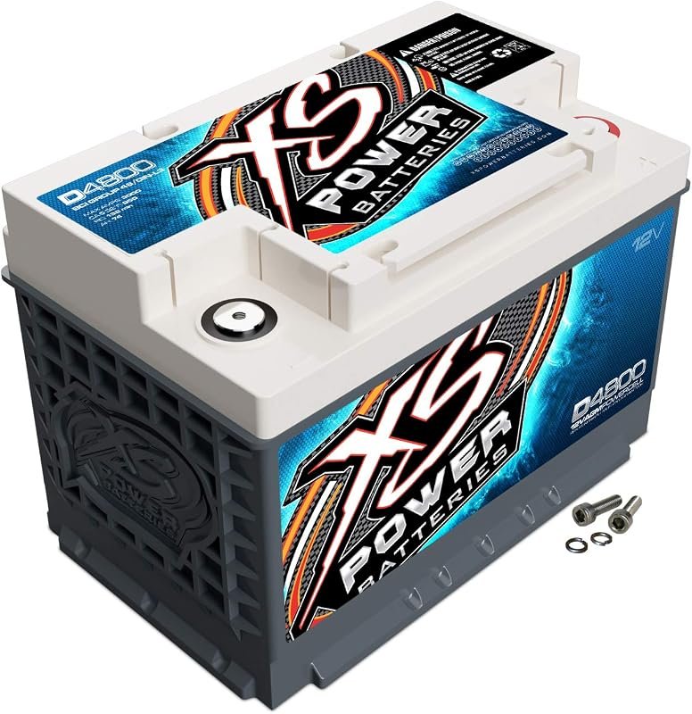 XS Power D4800 3000 Amp AGM Battery, Group 48 12V 72Ah 950CA Deep Cycl
