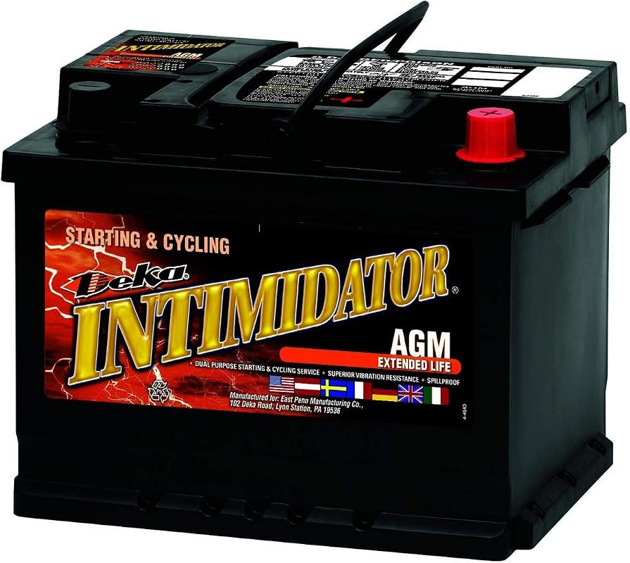 Deka 9A47 AGM Intimidator Battery - Advanced Absorbent Glass Mat Power