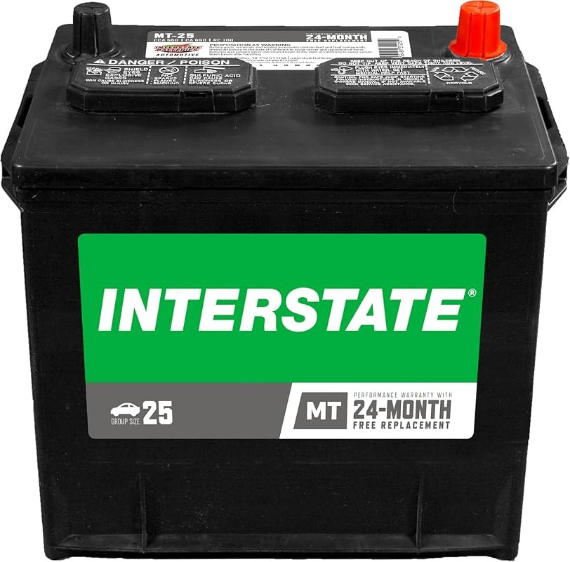 Interstate Batteries Group 25 Replacement Car Battery, 12V 550 CCA wit