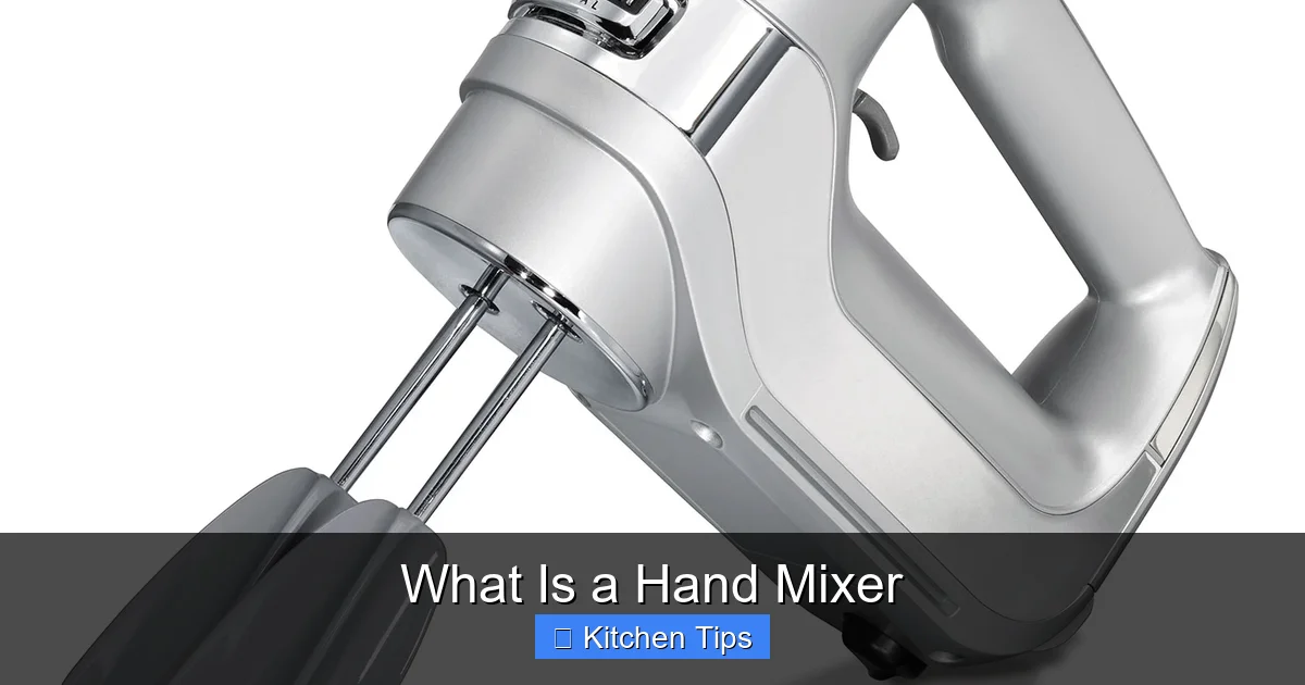 What Is a Hand Mixer