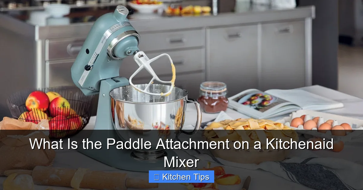 What Is the Paddle Attachment on a Kitchenaid Mixer
