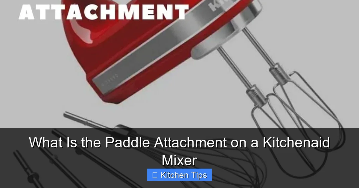 What Is the Paddle Attachment Used For?
