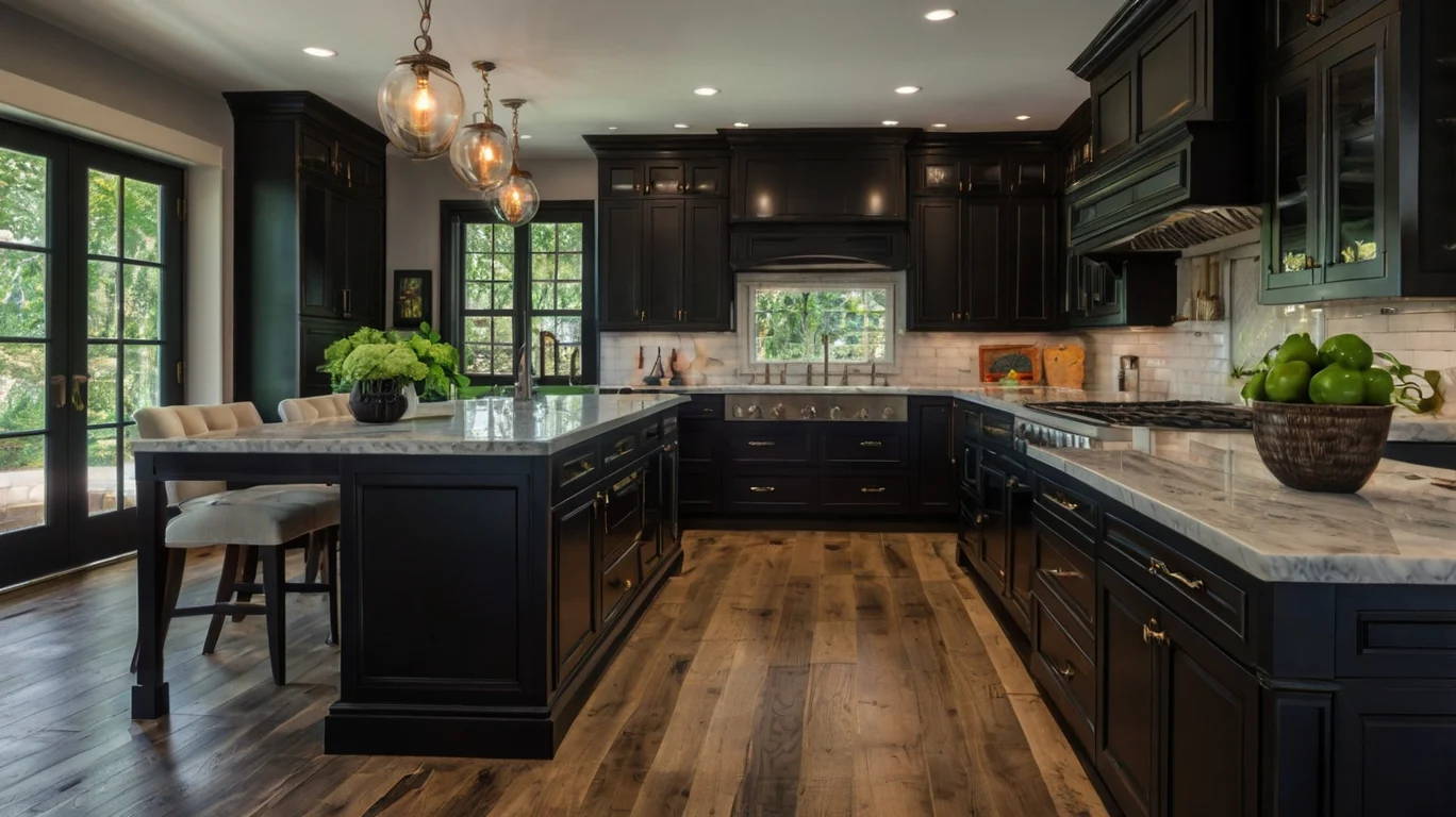 Black Kitchen Cabinets