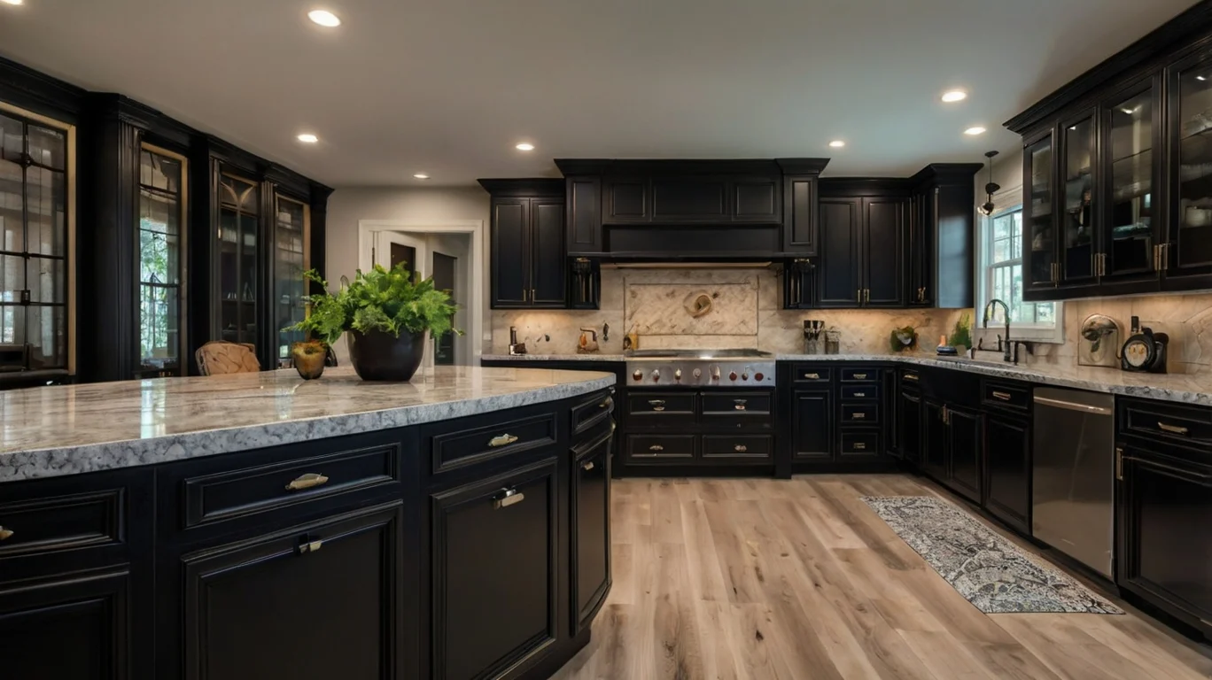 Black Kitchen Cabinets