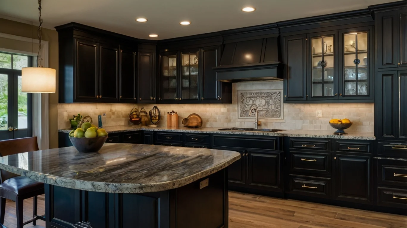 Black Kitchen Cabinets