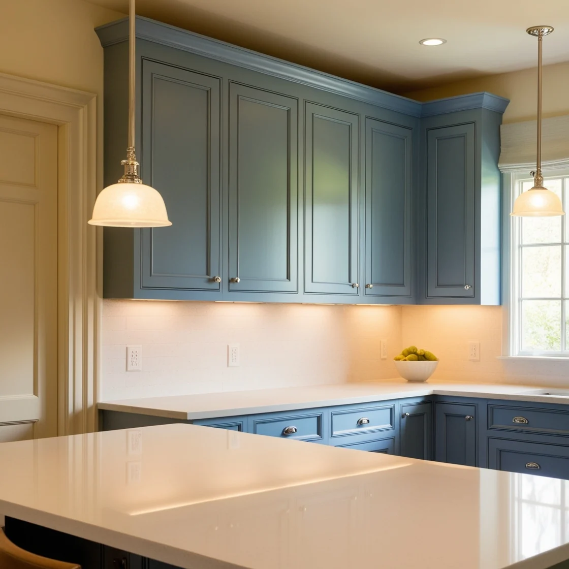 Blue Kitchen Cabinets