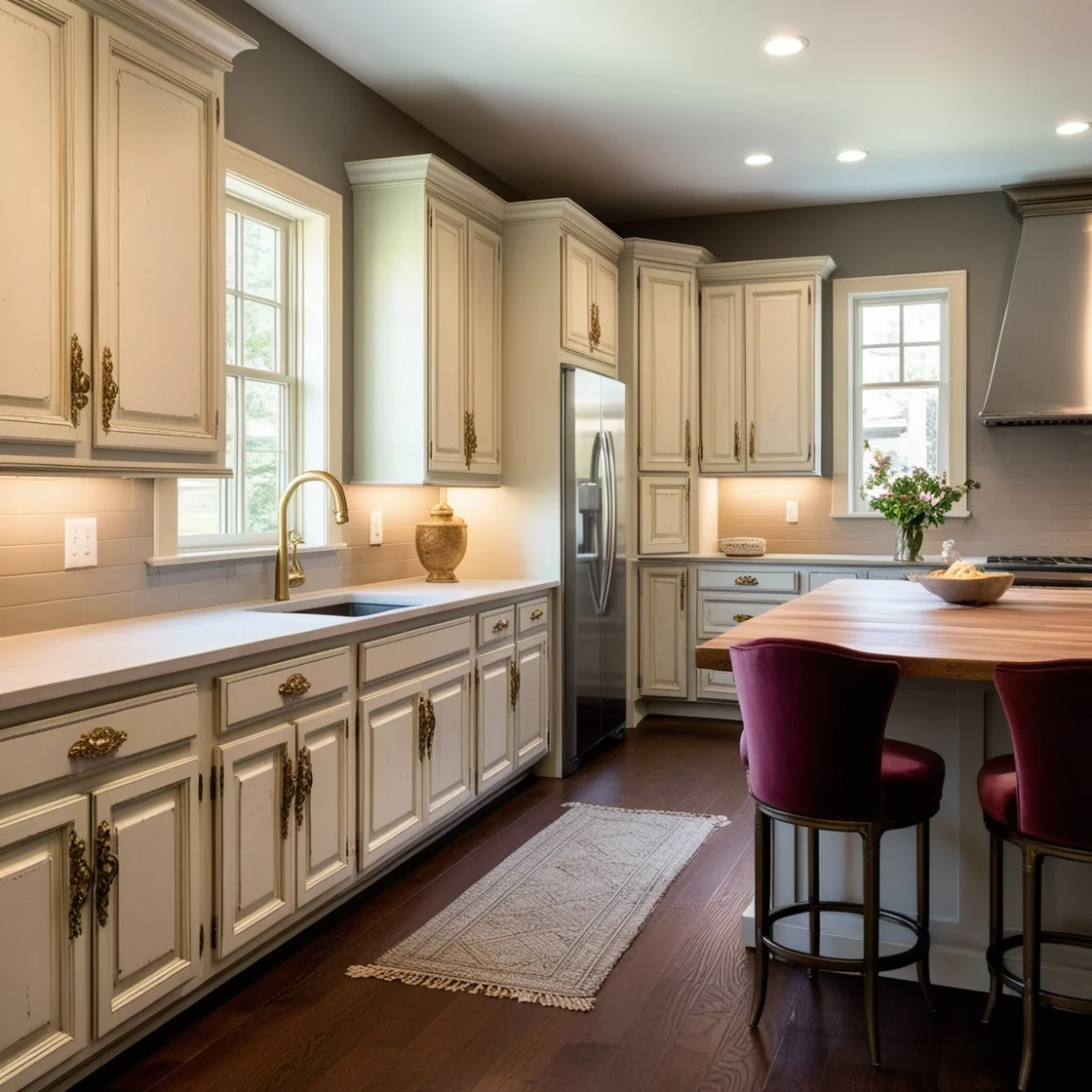 Painted Kitchen Cabinets