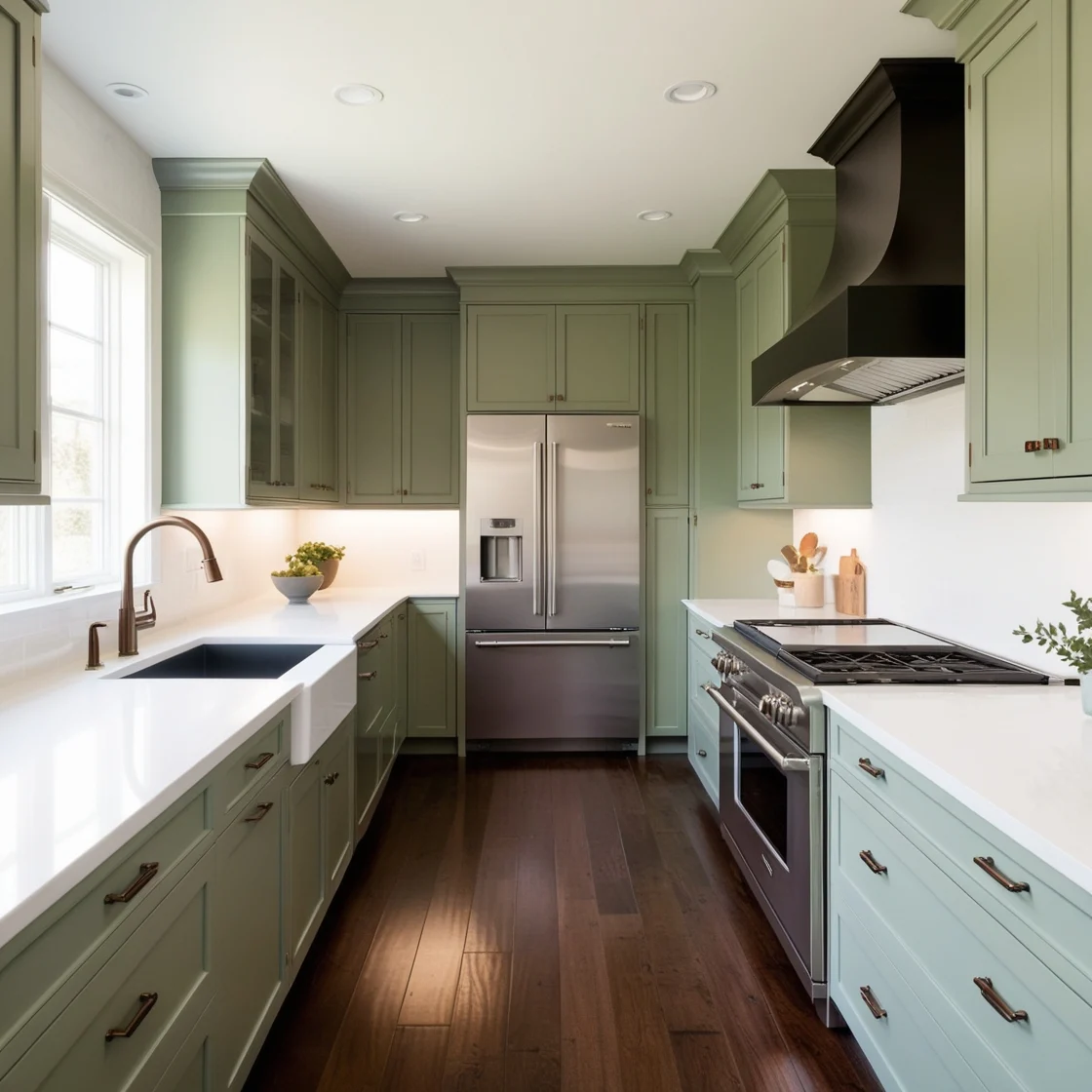 Sage Green Kitchen Cabinets