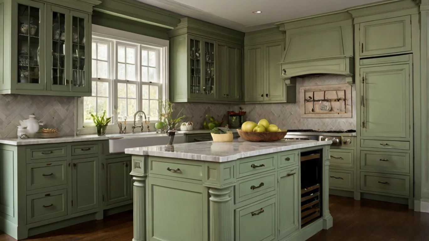 Sage Green Kitchen Cabinets