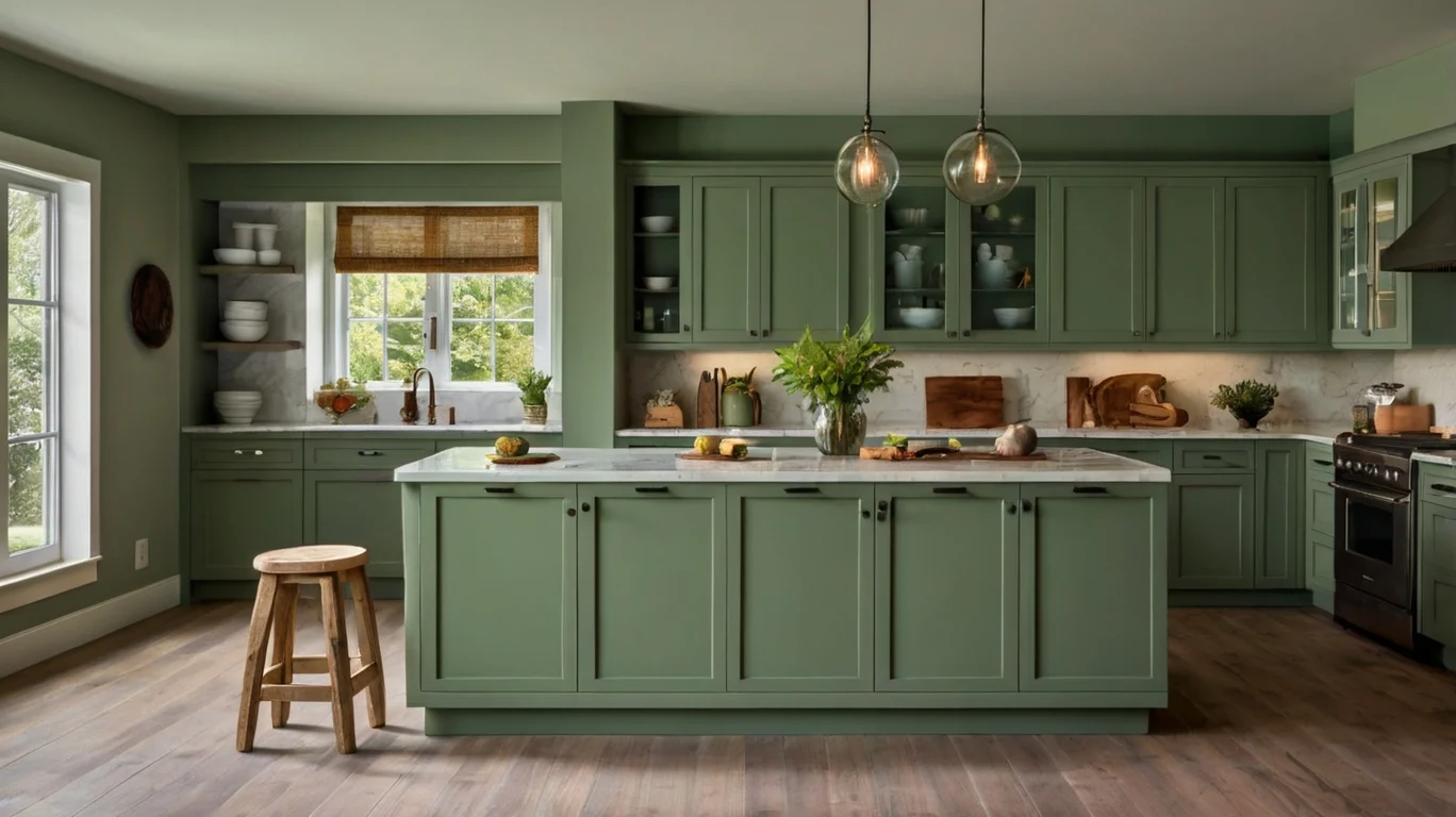 Sage Green Kitchen Cabinets