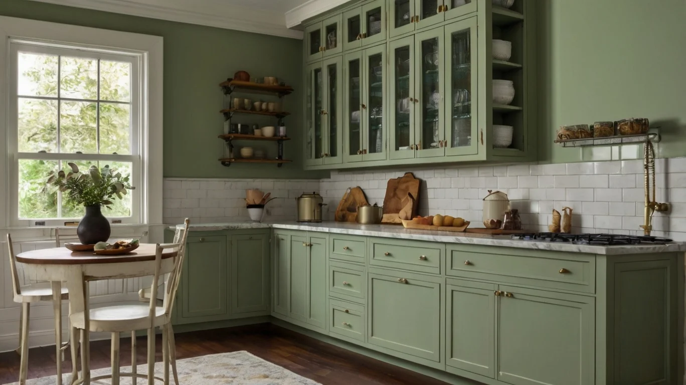 Sage Green Kitchen Cabinets