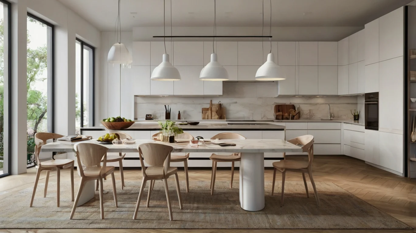 White Kitchen Tables