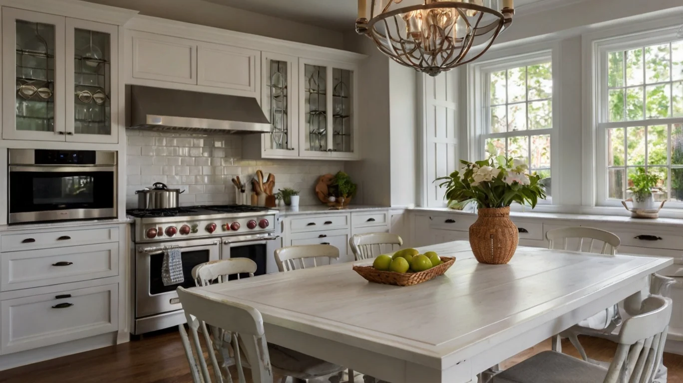 White Kitchen Tables