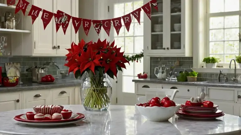 decorating kitchen cupboards for christmas