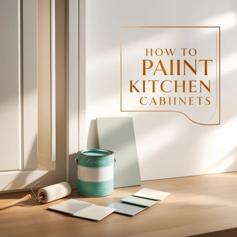 How to Paint Kitchen Cabinets