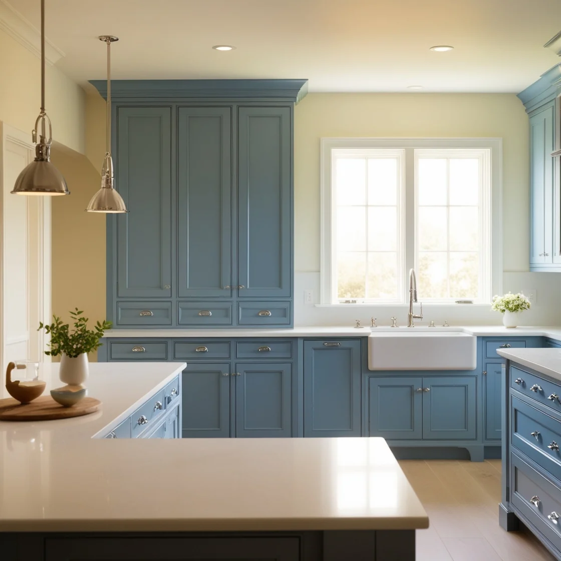 Blue Kitchen Cabinets